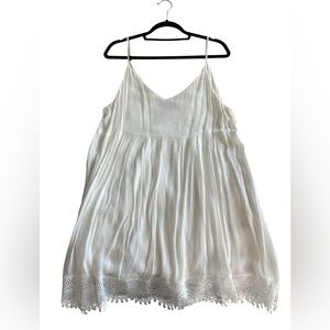 Lulus Rhiannon Ivory Lace Babydoll Dress